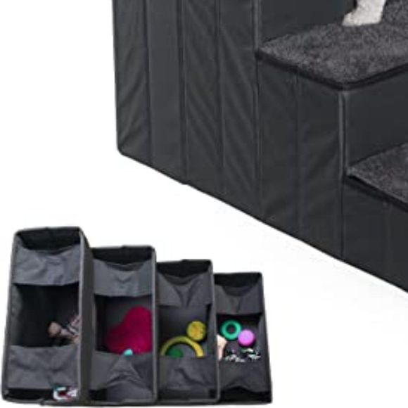 K&H Pet Products Foldable Pet Stair Steps with Storage for Dogs and Cats - Picture 3 of 3